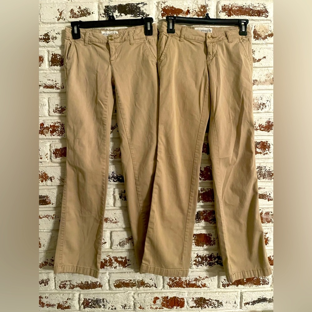AEROPOSTALE Girls/Women’s Uniform Pants 2 Pair Size 0